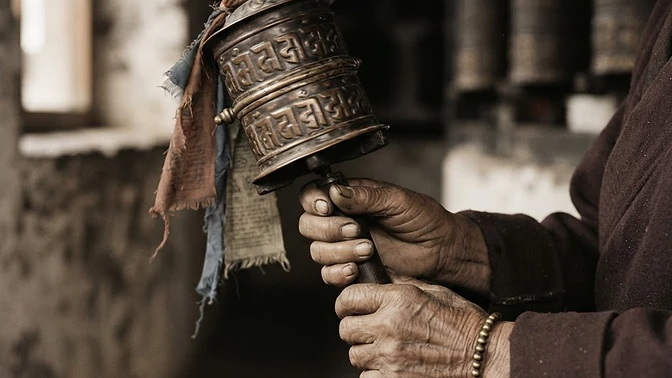 Hands that have turned this wheel for decades