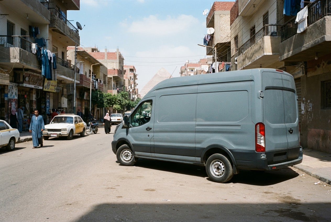 Professional locksmith service vehicle in Giza