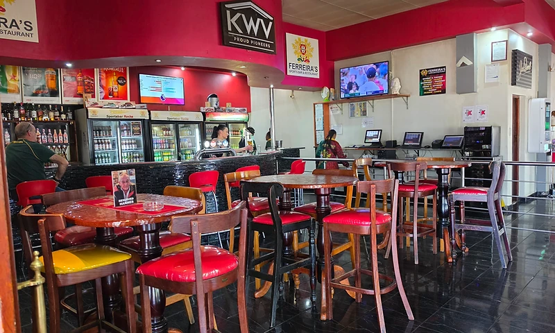 Ferreira's Sports Bar & Restaurant interior in Boksburg