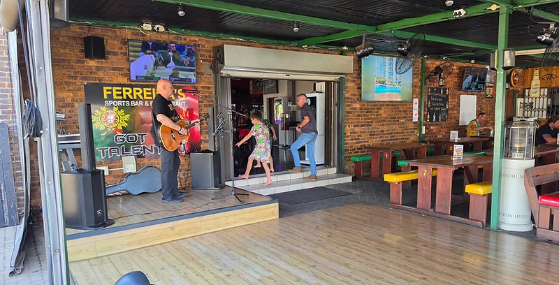 Ferreira's Sports Bar & Restaurant covered beer garden in Boksburg