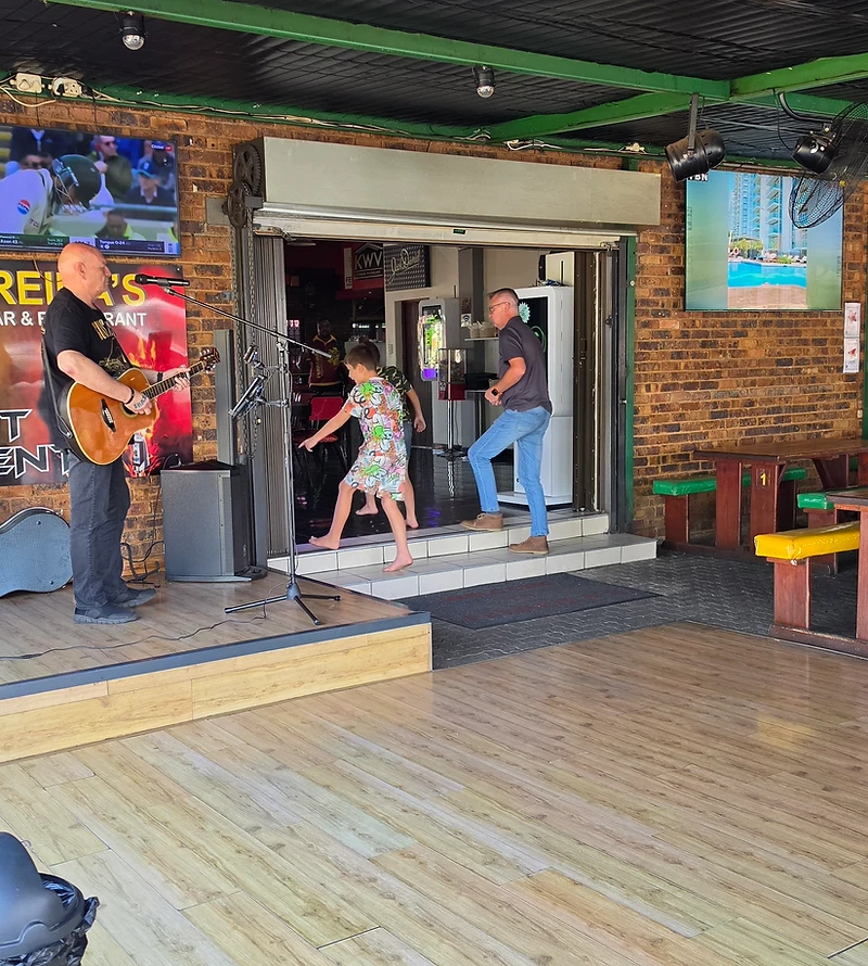 Ferreira's covered beer garden and live music stage in Boksburg