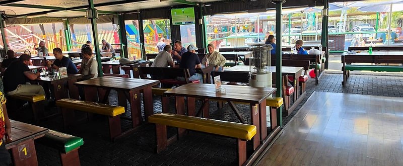 Ferreira's covered beer garden in Boksburg