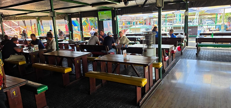 Ferreira's covered beer garden