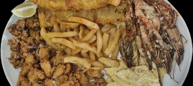 Seafood platter from the Ferreira's kitchen in Boksburg