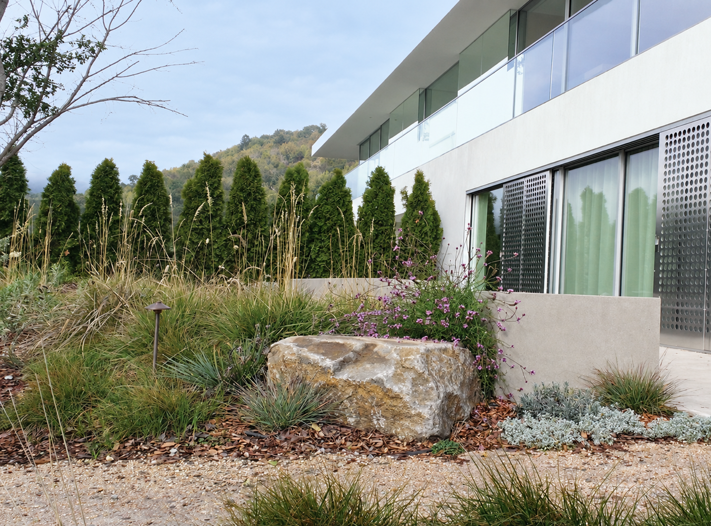 Living the Dream — Meandering path through drifts of native grasses and wildflowers