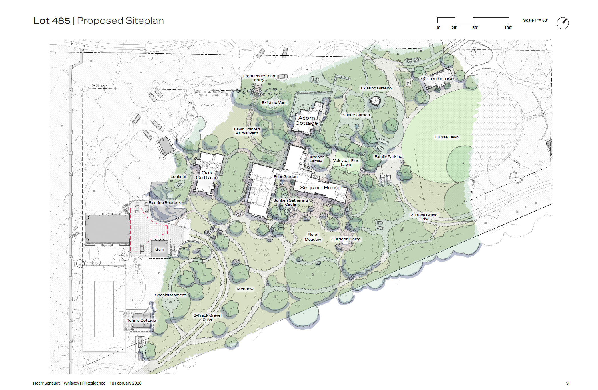 Oak Sanctuary — Lot 485 proposed siteplan