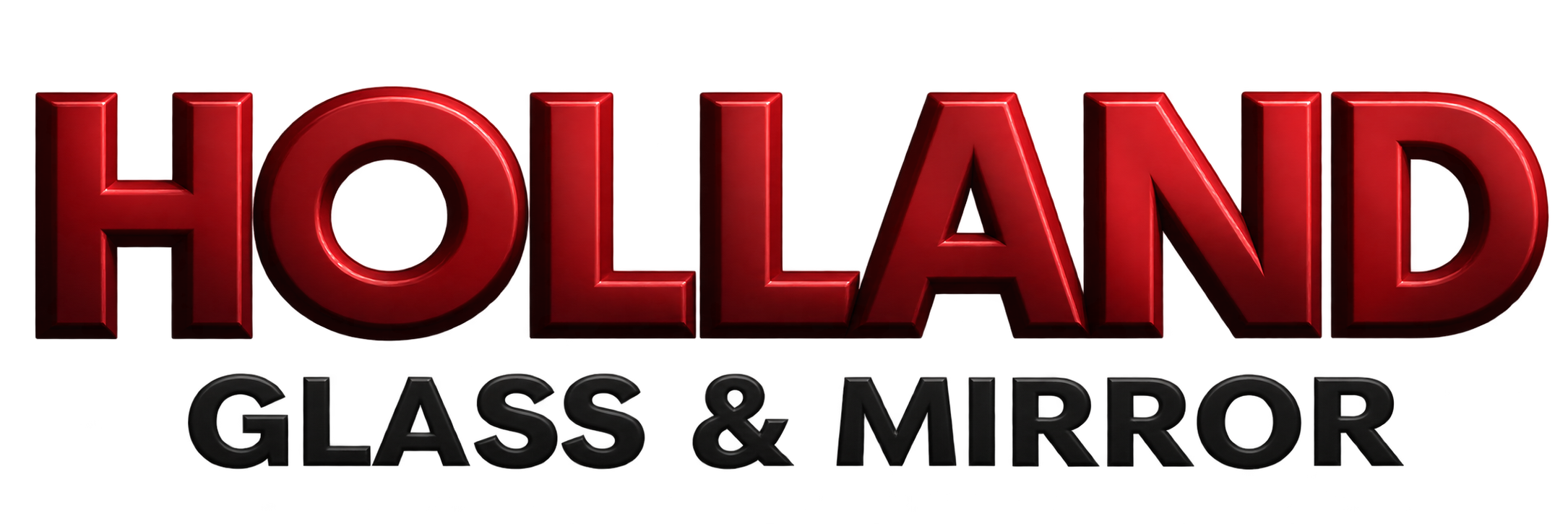 Holland Glass & Mirror company logo — family-owned glass and mirror specialist in Indio, CA