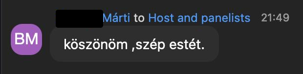 Márti visszajelzése