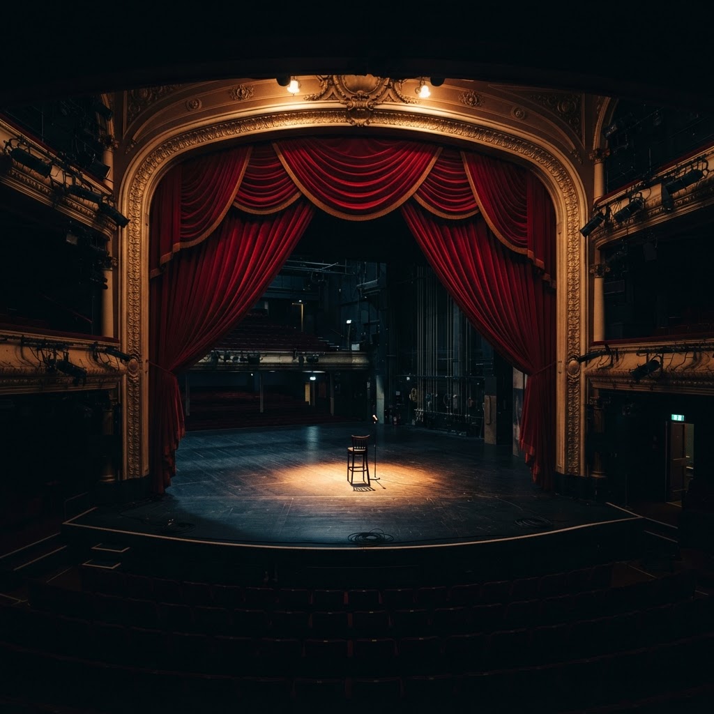 A packed auditorium at a London theatre