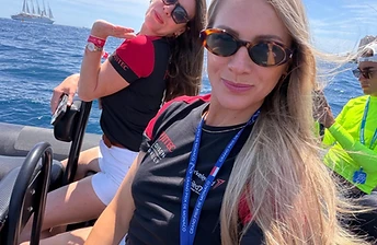 Berkeley Red team on the water