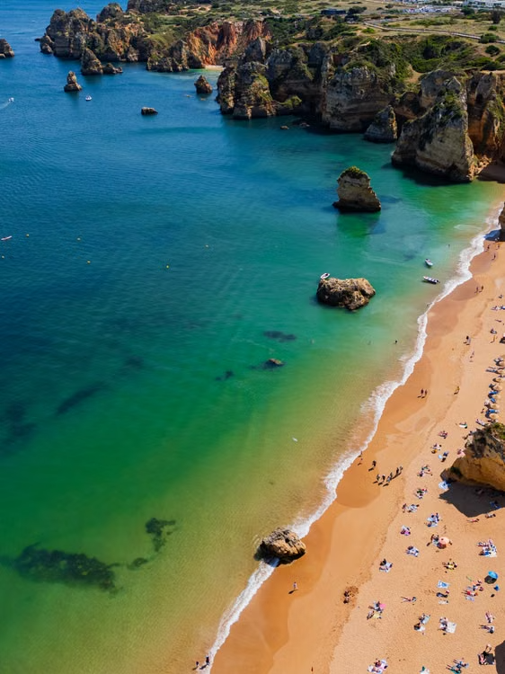Algarve cliffs above the Atlantic