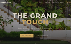 The Grand Touch, Landscape & Construction website design by Triple M Media