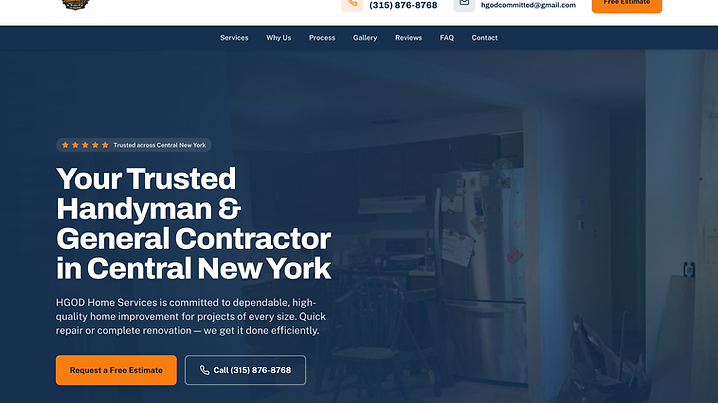 HGOD Home Services free preview website