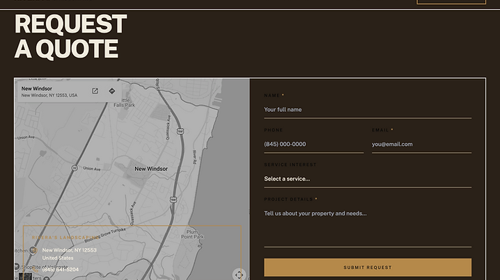 Rivera's Landscaping free preview website