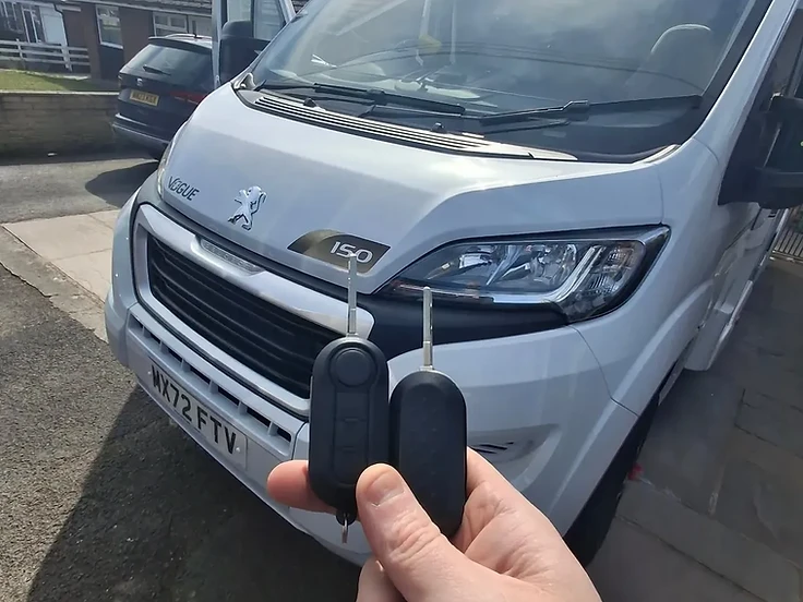 Peugeot Boxer campervan: Pair of replacement keys cut and coded