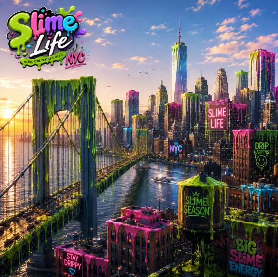 Slime Life NYC skyline