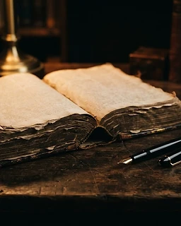 Bible and legal scroll