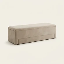 Plain Ottoman isolated product view