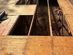 Compromised Decking Removed
