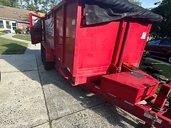 Debris Trailer on Driveway
