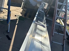 On-Site Seamless Gutter Fabrication