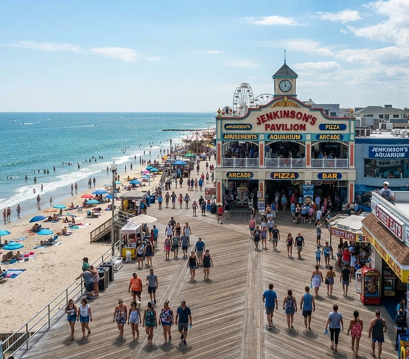 Jenkinson's Boardwalk in Point Pleasant Beach, NJ