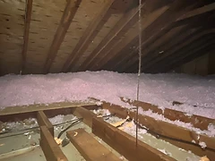 Blown-In Fiberglass Installation