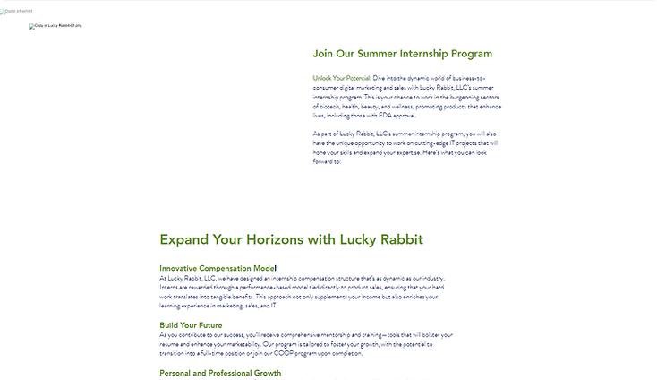 Lucky Rabbit INTERNSHIP — archived snapshot