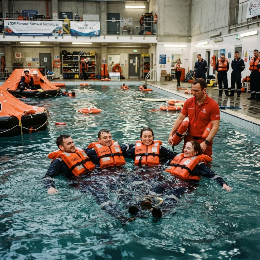 Survival techniques pool drill