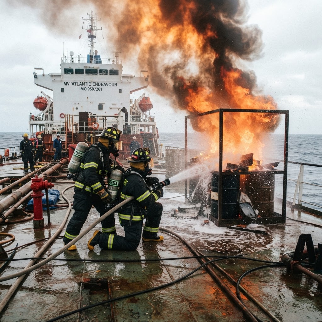 Fire fighting practice