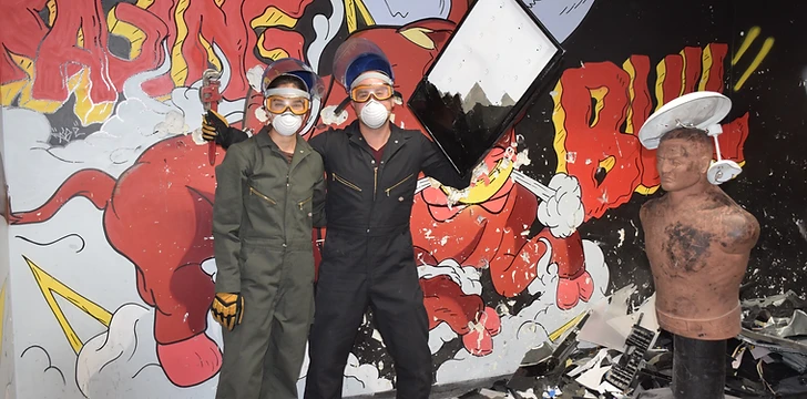 Rage room at Bullseye