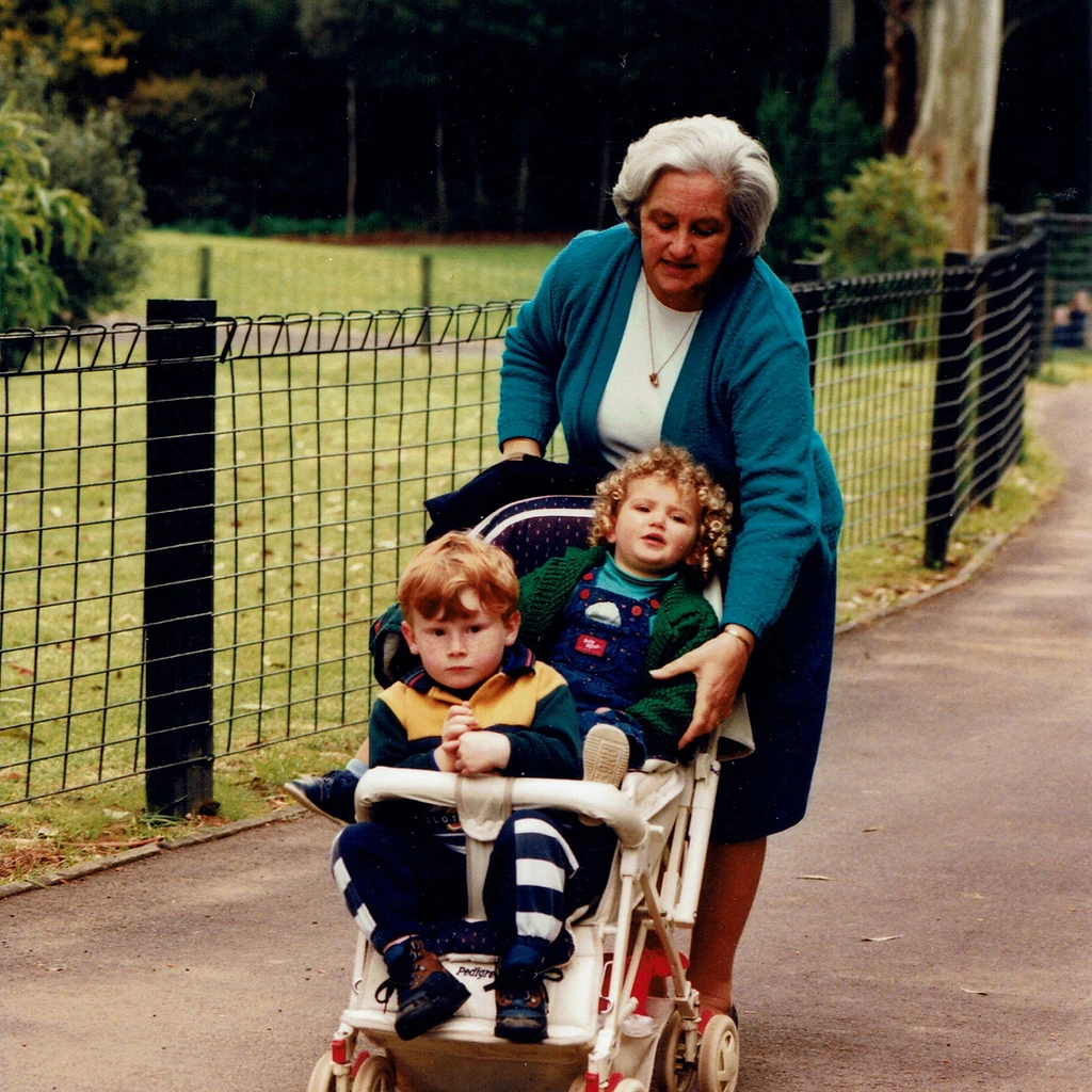 Baba Linda with the children