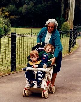 Baba Linda with the children