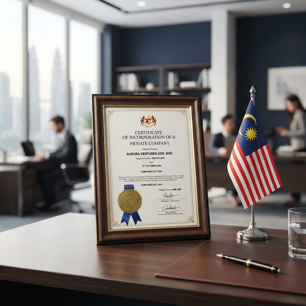 Malaysia certificate of incorporation services by KKHO