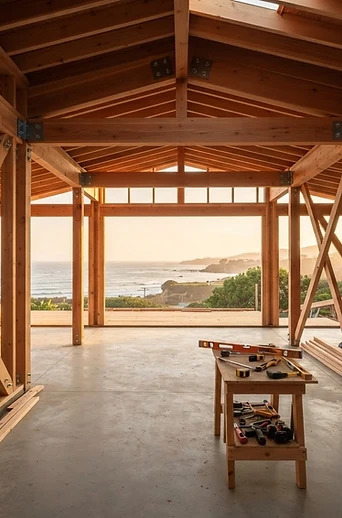 Structural foundation work on a Mississippi Gulf Coast home by Holland's Construction