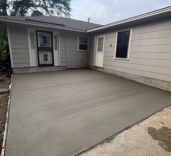 Concrete Patio by Holland's Construction on the Mississippi Gulf Coast