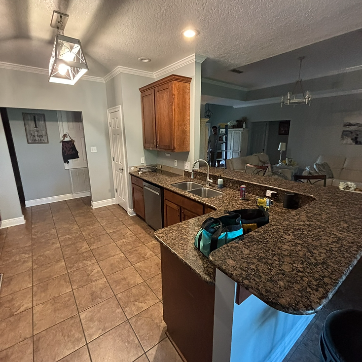 Before: remodel by Holland's Construction on the Mississippi Gulf Coast