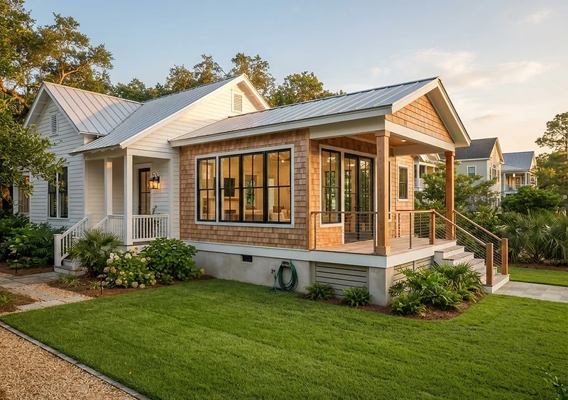 Home addition blending seamlessly into an existing coastal house