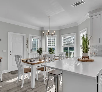 Dining Room by Holland's Construction on the Mississippi Gulf Coast