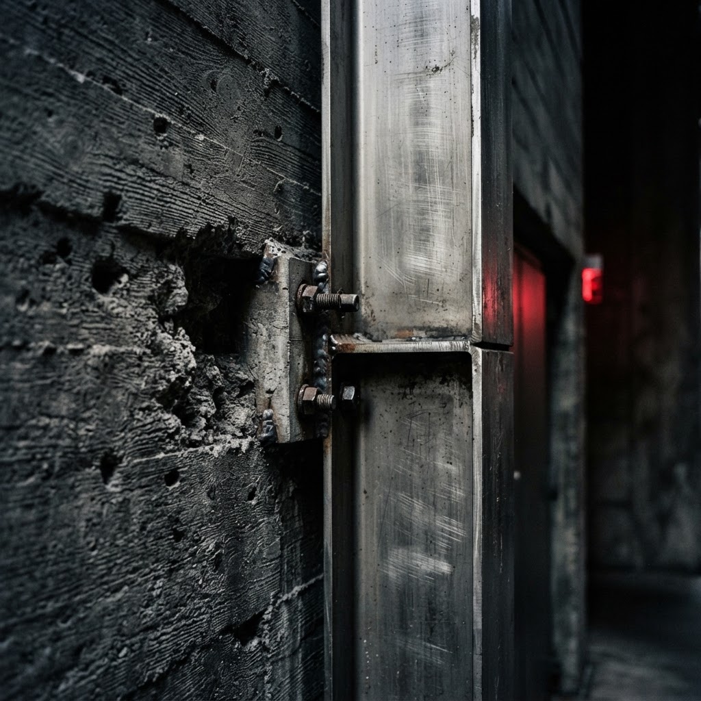Architectural concrete and steel