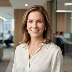 AI-generated portrait representing Claire Bennett, the SCGK Family Expense Analyst (AI Analyst, not a real person)