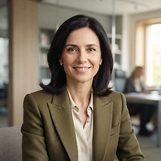 AI-generated portrait representing Bianca Rossi, the SCGK Referral Analyst (AI Analyst, not a real person)