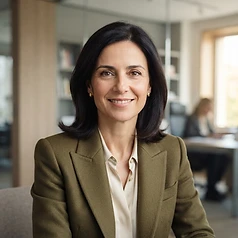 AI-generated portrait representing Bianca Rossi, the SCGK Referral Analyst (AI Analyst, not a real person)