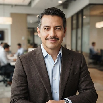 AI-generated portrait representing Derek Sandoval, the SCGK Professional Services Analyst (AI Analyst, not a real person)