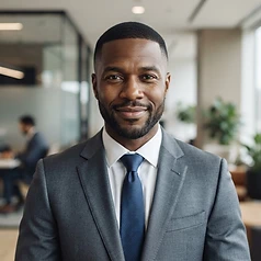 AI-generated portrait representing Samuel Adeyemi, the SCGK Relocation Cost Analyst (AI Analyst, not a real person)