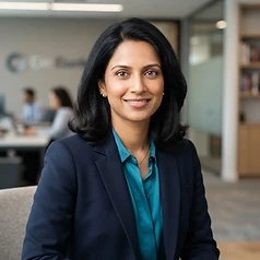 AI-generated portrait representing Priya Nair, the SCGK Subscription Analyst (AI Analyst, not a real person)
