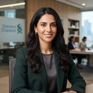 AI-generated portrait representing Aria Malek, the SCGK Growth Strategy Analyst (AI Analyst, not a real person)