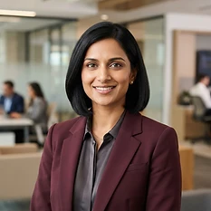 AI-generated portrait representing Maya Iyer, the SCGK Entrepreneur Expense Analyst (AI Analyst, not a real person)