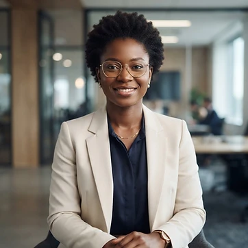 AI-generated portrait representing Amara Diallo, the SCGK Digital Membership Analyst (AI Analyst, not a real person)