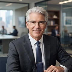 AI-generated portrait representing Gregory Sinclair, the SCGK Partnership Analyst (AI Analyst, not a real person)